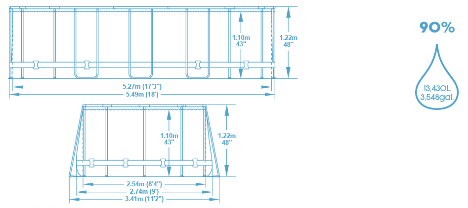 Schéma piscine Bestway