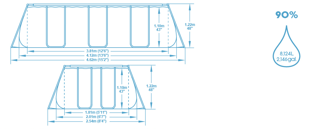 Schéma piscine Bestway