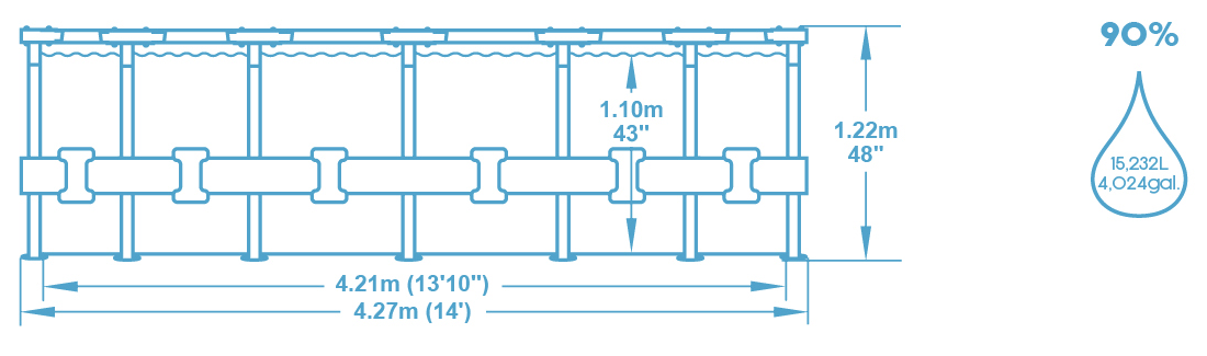 Schéma piscine Bestway