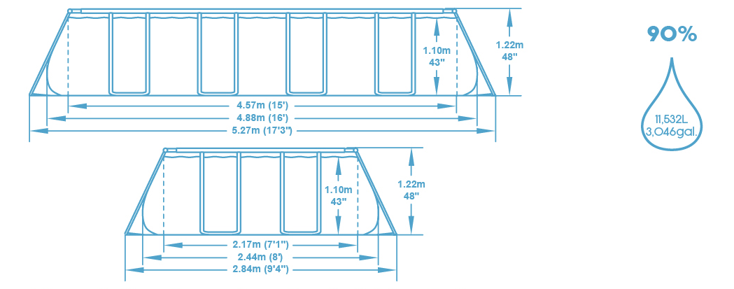 Schéma piscine Bestway