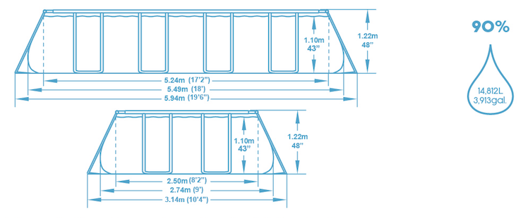 Schéma piscine Bestway