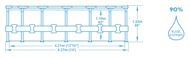 Schéma piscine Bestway