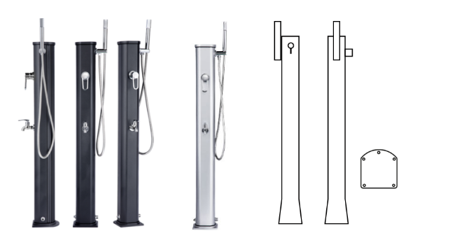 Schema installation douche solaire jolly