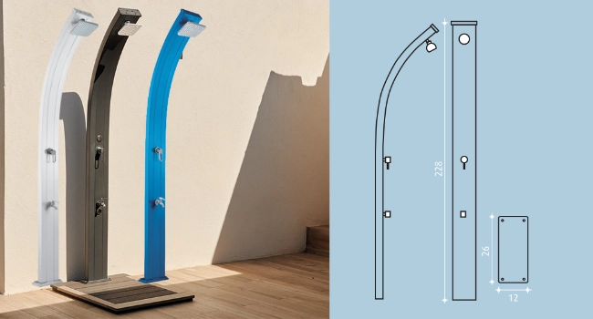 Schema installation douche solaire jolly