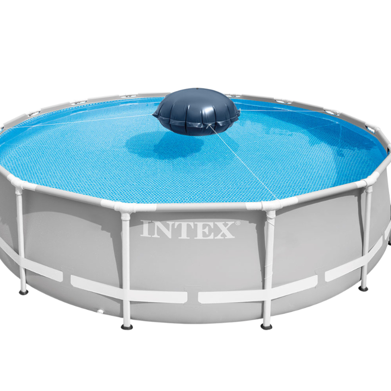 image d'une piscine intex avec le ballon gonflé 