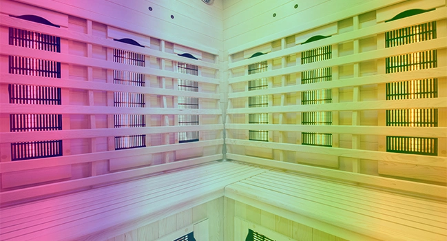 chromothérapie 7 couleurs sauna Apollon Zyke