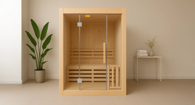 Grande vitre sauna vapeur Sense Zyke