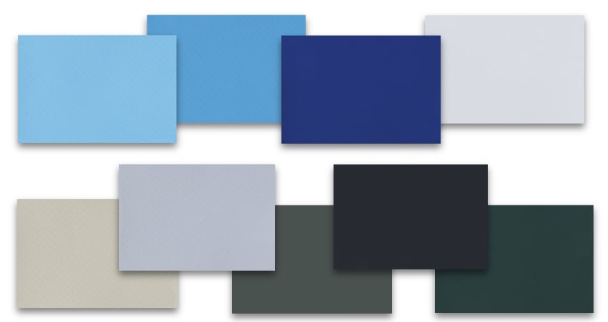 Palette membrane couleur standard