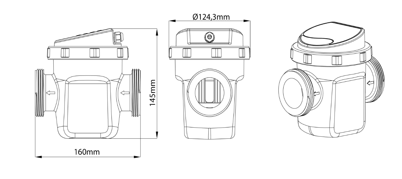 Schema dimensions electrolyseur Turbo Salt