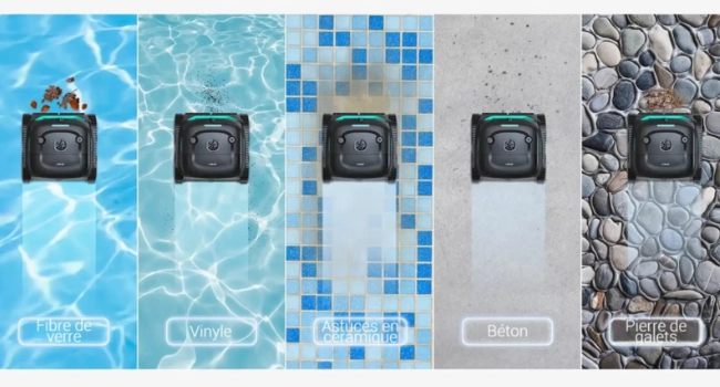 Robot Wybot C2 Vision nettoyage de toutes les surfaces